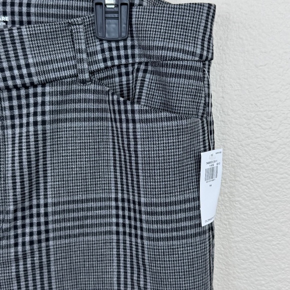 Old Navy Womens Pixie Flare High Rise Tartan Plaid Trouser Pants Sz. 14 NEW - Picture 5 of 12